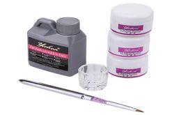 Portable Nail Art Tool Kit Set Crystal Powder Acrylic Liquid Dap Pen Dish7664777