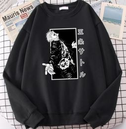 Men039s Hoodies Sweatshirts Jujutsu Kaisen Anime Printed Men Hoodie Fashion Fleece Spring Casual Clothing Crewneck Streetwear5559759