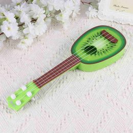 Guitar Mini Quad Cute Fruit Shaped Small Guitar Music Instrument Classical Quad Electric Guitar Education Toy for Children WX