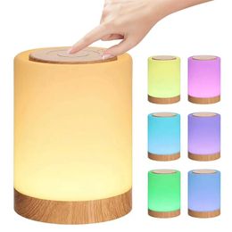 Lamps Shades Smart LED night light portable bedside light room decoration project USB charging desk light suitable for childrens bedrooms and campsites Y24054TOY