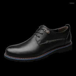 Casual Shoes Men Classic Business Formal Leather Oxford Fashion Slip On Dress