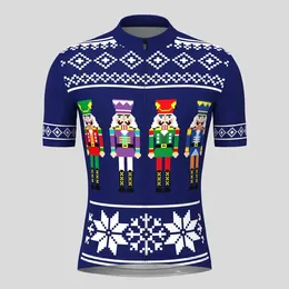 Racing Jackets Productschristmas Sweater Nutcrackers Cycling Jersey Short Sleeve Bike Shirt Bicycle Wear Mountain Road Clothes MTB Clothing