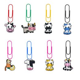 Christmas Decorations Cow 32 Cartoon Paper Clips Colorf Paperclips For Nurse Paperclip Planner Accessories Office Supplies Book Marker Otniu