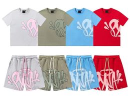 Designer mens tracksuit Men's Syna World tshirts set Tee printed designer t shirt short y2k tees Syna World Graphic tshirt and shorts hip hoprepresente tshirt