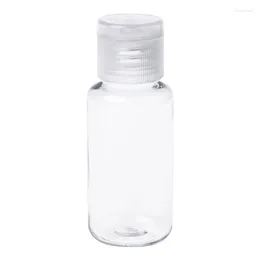 Storage Bottles 40ml Clear Empty Plastic Sample Flip Cap Bottle Makeup Emollient Water Container