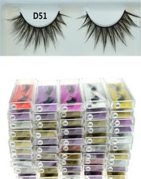 3D Mink eyelash False Eyelashes Natural Long Fake Eyelash Extension Thick Cross Faux 3d Mink Eyelashes Eye Makeup F00408766280