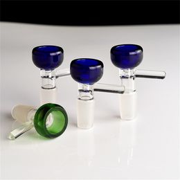 Glass bowl for smoking pipes 14mm Male Glass Injector Bowl pipe with Glass Screen Handle for tobacco bongs hookahs