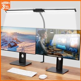Table Lamps LED Desk Lamp Stepless Dimmable Computer Monitor Light 24W/12W USB Reading Lights Eye Protection For Bedroom Office