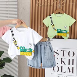 Clothing Sets Children Cotton Boys Girl Clothes Summer O-neck T-shirt Shorts 2Pcs/Set Infant Outfit Kids Toddler Tracksuits 1 2 3 4 5 Years
