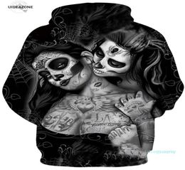 New Design Sexy Tattoos Skull Hoodies Men Women 3D Printed Sweatshirts Hooded Pullover Tracksuits Coats Fashion Outwear6467560