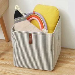 Boxes Storage# Cube Folding Storage Box with handle fabric storage for toy and clothing storage Bins Home Closure Office Kindergarten organizer Y240520OQ5E