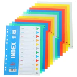 Slip Paper Index Separator Page Note Book File Binder Insert Pp Pastel Dividers A4