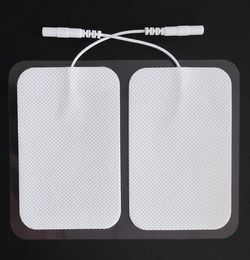 TENS Unit Adhesive Electrode Pads With Plug 24Inch35Inch EMS Electric Stimulator Large Pads 2Pcs per Pack6366499