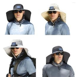 Bandanas Sunshade Hat Outdoor Leisure Fan Rechargeable Wind Fisherman Mountaineering Cooling Hiking Fishing Cap