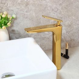 Bathroom Sink Faucets Golden Faucet Cold Mixer Tap Baisn Single Handle