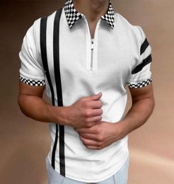 simpleness pattern men039s zipper polo shirt high quality comfortable breathable fashionable cool daily travel work party4992332