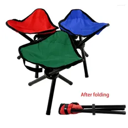 Camp Furniture Outdoor Leisure Portable Folding Chair Three-Legged Stool Camping Travel Picnic Activities Fishing Accessories