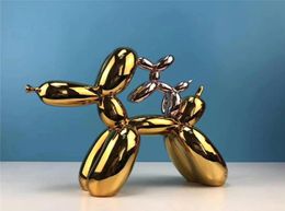 Color Customize Pattern Design Balloon Dog Special Statue Modern Sculpture Home Decoration Bulldog Toy Resin Art Ornament9616035