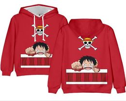 3 To 13 Years Kids Hoodie Anime One Piece 3D Print Hoodies Sweatshirt Boys Girls Long Sleeve Hooded Jacket Coat Children Clothes7004160