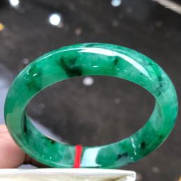 Bangle Certified Natural Grade Burmese Green Jade Jadeite Bracelet 57MM