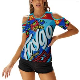 Women's T Shirts Faygo Raspberry Blueberry Women Print T-Shirt Summer Casual Tops Streetwear Shirt Boho Ladies Top