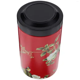 Storage Bottles Tinplate Tea Metal Jar With Lid Coffee Bean Candy Canister Jars Lids Tins Container Portable Sealed Dry Fruit