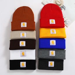 Wholesale fashion card hab stick knitted hat female European and American hip hop beanie hat male couple wool cold hat hat