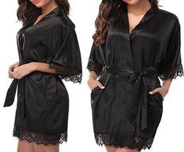 2019 Winter Warm Sexy Home Dresses Women New Fashion Plus Size Nightgown For Ladies Lace SleepWear Silk Nighty Sleeping Dress5298867