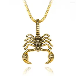 Pendant Necklaces Scorpion Hipster Style Fashion Stainless Steel With Chain Jewellery For Men Super Cool Gift