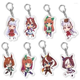 Keychains Kawaii Game Acrylic Key Chains Anime Peripherals Fashion Jewellery Pendant Cosplay Costumes DIY Props Kids Gifts For Halloween