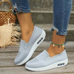 Casual Shoes EOFK Women's Mesh Breathable Loafers Sneakers Solid Color Front Summer Walking