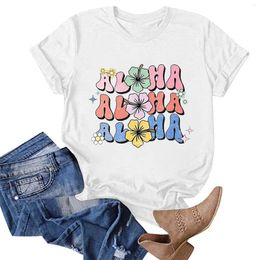 Women's T Shirts T-Shirts For Women Graphic Tees Plus Size Fashion Short Sleeve Tee Shirt Womens Crew Neck Letter Printed Ropa De Mujer
