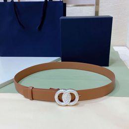 Men Designer Belt Luxury Women Fashion Brand Letter Buckle Genuine Leather Belt Simple Dress Business Belts Lady Cintura Top Quality 3cm Argyle