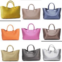 Hip Woven desiger handbag Woven Tote Bag women High-end totes Star high capacity shopping bags Fashion Shoulder Bags 230128