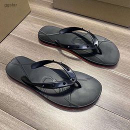 With Box 2024 Red Bottomlies Sandal Heel luxury famous slipper designer thong sandal woman shoe Flip rubber slim straps glossy rivet man slide summer pool Flip WXNB