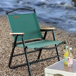 Camp Furniture Green Summer Tourism Camping Chair Outdoor Fishing Foldable Convenient Leisure Picnic Beach Products