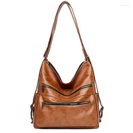 Bag Multi-pocket Fashion Women's Leather Handbags Women Bags 2024 Designer Ladies Crossbody For Shoulder
