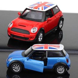 Diecast Model Cars 1 36 BMW Mini Cooper classic car High Simulation Diecast Metal Alloy Model car Pull Back Collection Kids Toy Gifts Y240520P17T