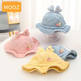 MOOZ Baby Cotton New Children Sunscreen Outdoor Caps Boys Girls Print Panama Unisex Beach Fishing Hat For 3-12 Months L2405