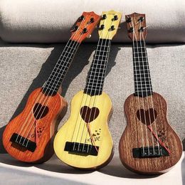 Guitar Mini Four String Childrens Guitar Toy Beginners Four String Qin Instrument Simulation Performance Childrens Early Education Toy WX