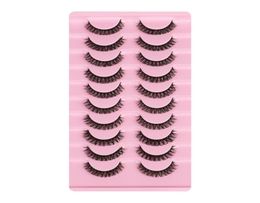 Eye Lashes DD Crul Natural Long Eyelashes Russian Curls Fluffy Faux Mink Eyelash Extension Kit Make Up Tools Whole Vendors4620012