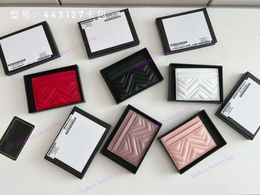 5 Colours Exquisite Designer Credit ID Card Holder Purse Luxury lady Sheepskin Leather Wallet Money Bags Cardholder Case Men Women Fashion Mini Cards Bag G Coin Purse
