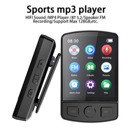 Bluetooth MP3 Player Portable Clip Music Walkman With Screen Lossless Sound Quality for Sport Recording EBook Video Play 240506