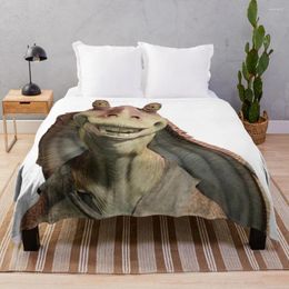 Blankets Jar Binks Smile Throw Blanket Knitted