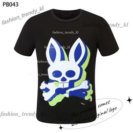 Designer Fashion Physcho Bunny Shirt Psyco Bunny Bad Bunny Bunny Pyscho Bunny Physco Bunny Shirt Summer Mens T Shirt Rabbit Print Short Sleeve Tee Cotton T-shirt 361