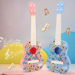Guitar Childrens guitar toy ABS material music four stringed piano childrens learning and education toy WX