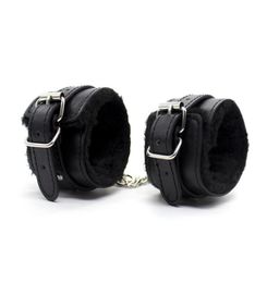 Soft Plush PU Leather Handcuffs Adult Cosplay SM Games Sex Products Sex Toys Erotic BDSM Bondage Slave Sexo Tools For Couples4295359