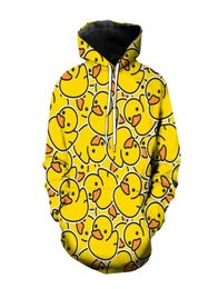 Men039s Hoodies Sweatshirts 3D Printing Hoodie Duck Streetwear Women039s Fashion Sweatshirt Harajuku Clothing9163558