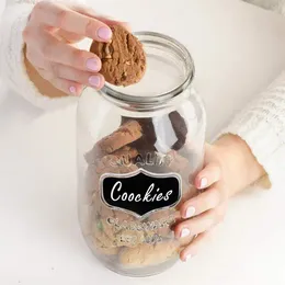 Storage Bottles Cookie Jars| Apothecary Jars With Lids Includes Chalkboard Labels And Chalk | Airtight Glass Jar For Storing Cookies Candies