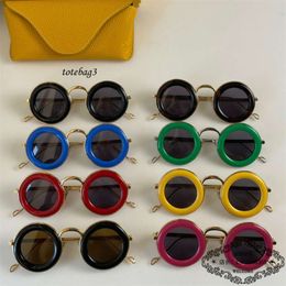 sunglasses men Luo Yi's family style, fashionable female celebrity, same round frame sunglasses, male trendy LW40094